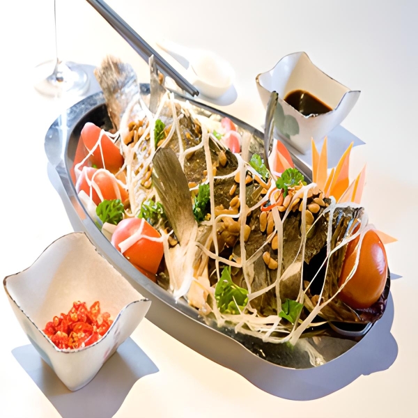 Cá Bóng Mú Hấp HK - Chưng Tương