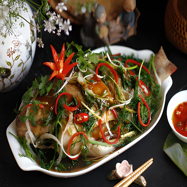 Cá Diêu Hồng Hấp