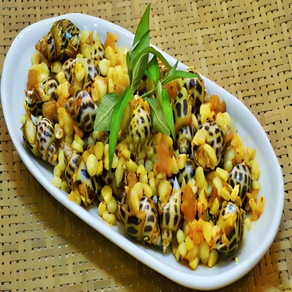 Ốc Hương Xào Bắp Non