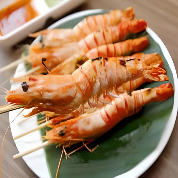 Tôm Sú Nướng Mọi